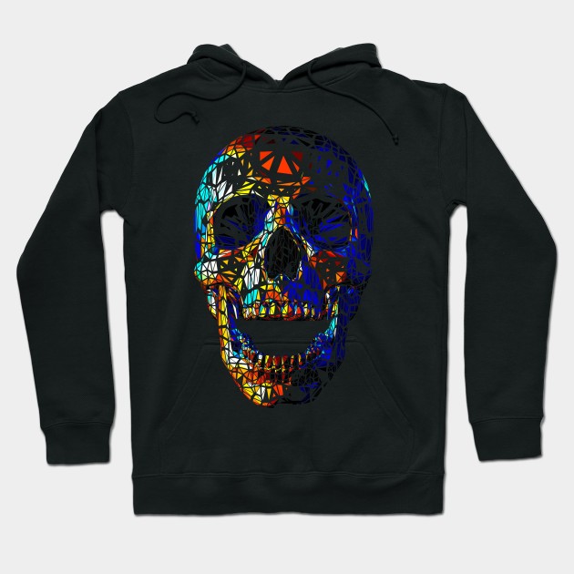 Skull with Mirror Effect Hoodie by BonGanze